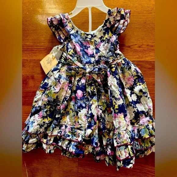 Laura Ashley, London, little girls 24 month dress floral NWT lined - Picture 11 of 16